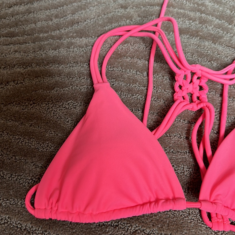 American eagle, orange triangle, bikini top, size medium - Picture 2 of 6